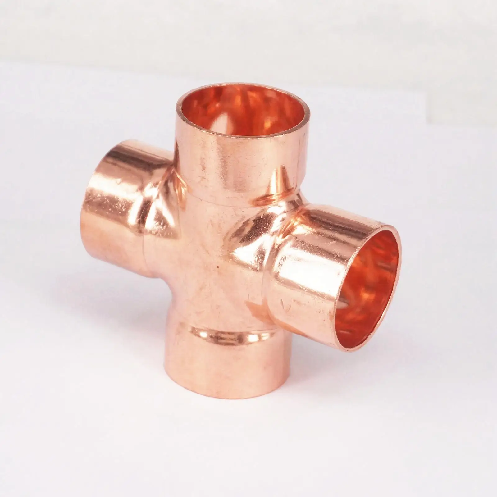 X Mm Copper End Feed Equal Cross Way Plumbing Pipe Fitting For Gas Water X Mm Copper End Feed Equal Cross Way Plumbing Pipe Fitting For Gas Water