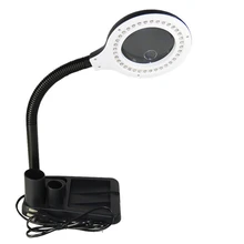 Многофункциональное увеличительное стекло, настольный светодиодный светильник 5X и 10X лупа+ 40 светодиодный светильник+ Настольная лупа, инструменты для ремонта, ящик для инструментов