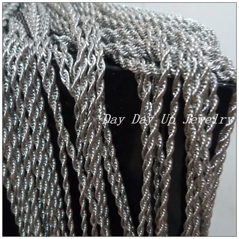 

20 Meter*3.8MM Wholesale Price Classic 100% 316L Stainless Steel Silver Rope Chain Mens Boys Necklace Not Fades Hotsale Jewelry