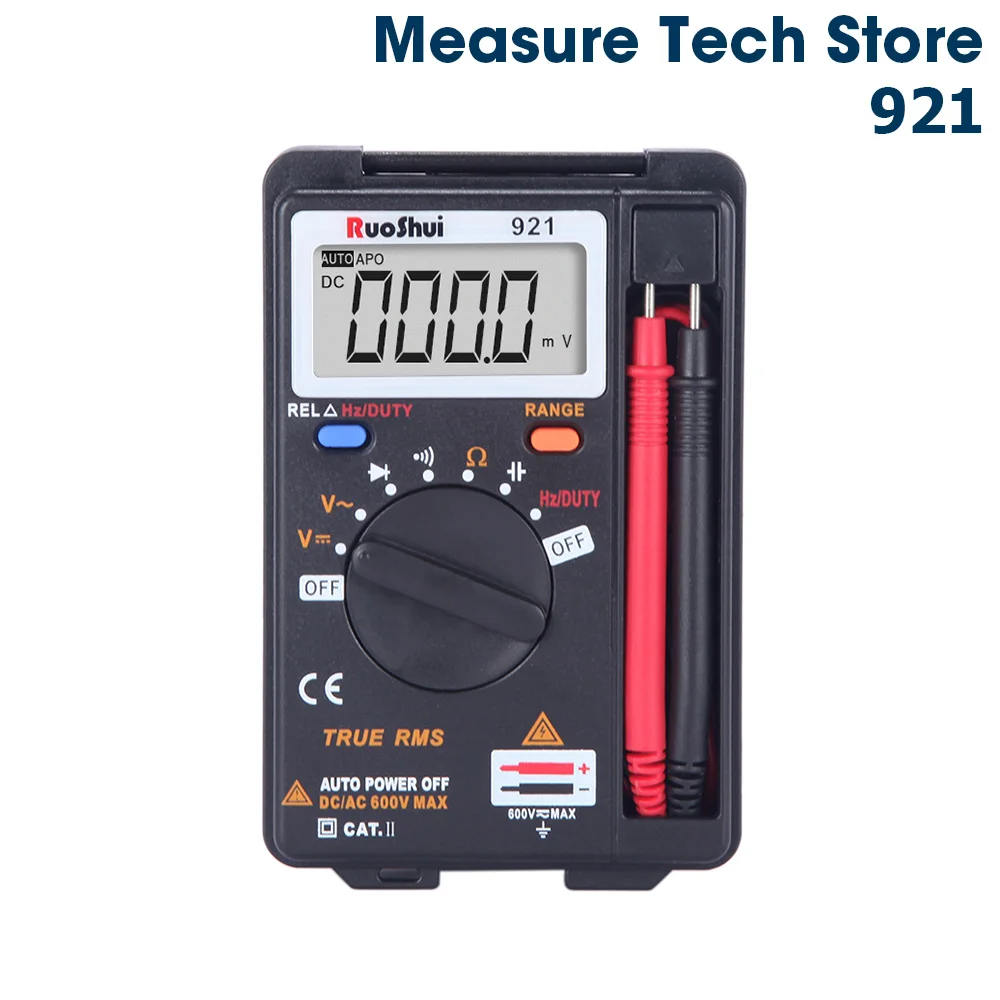 921 Victor RuoShui Digital Multimeter Manual Voltage Resistance Capacitance multimetro Foldable Multimetro tranistor tester