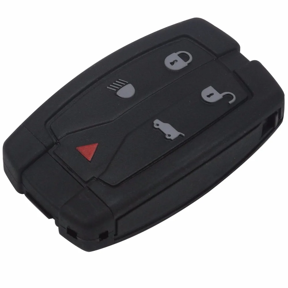 jingyuqin 5 Button Remote Car Key Case Key Shell Cover Fob Replacement for Land Rover Freelander