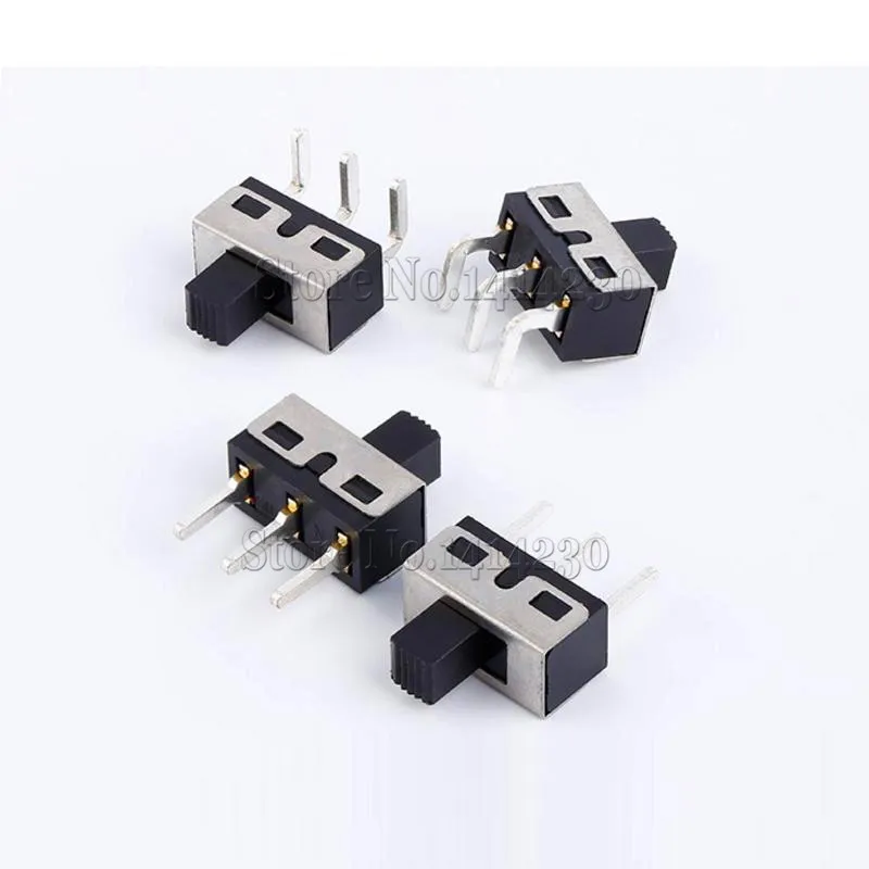 Тумблер SS12D10 SS12D11 50 шт. 3 штифта прямые ножки ручка 1P2T высота 5 мм расстояние 4 7 А 250 В