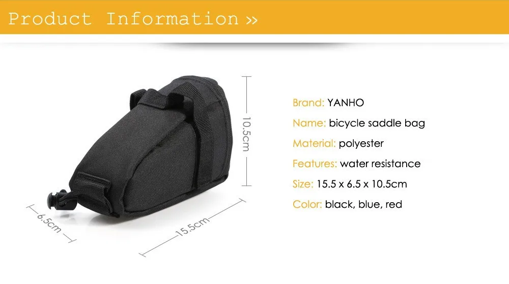 Clearance Waterproof Bicycle Saddle Bags,15cm*10cm*8cm Black Reflective Cycling Seat Tail Bag,Seatpost Pouch for Bike Outdoor Accessories 1 Clearance Waterproof Bicycle Saddle Bags,15cm*10cm*8cm Black Reflective Cycling Seat Tail Bag,Seatpost Pouch for Bike Outdoor Accessories 1
