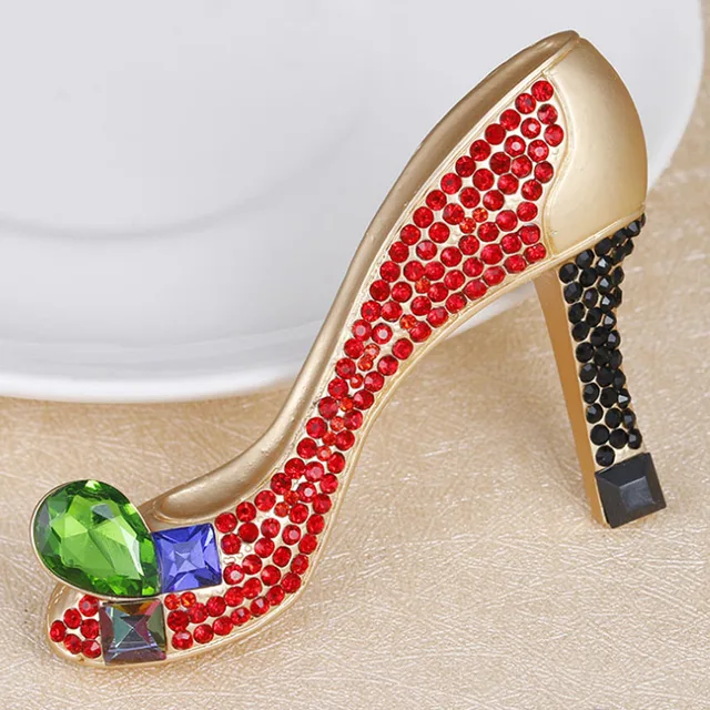 Femmes Mesdames cristal strass talon haut Chaussures Fée Broche Broche 3 Color