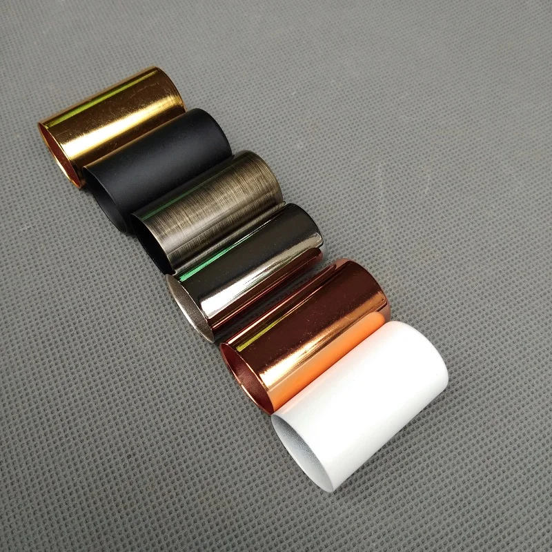 50pieces/lot 22X40mm gold/chrome/white/black/green bronze metal cup for G9 lampholder lamp base use lighting accessories