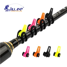 iLure 15pcs/bag Plastic Fishing Rod Pole Hook Keeper for Lockt Bait Bucket Height Safety Holder Fishing tackle Accessories Pesca