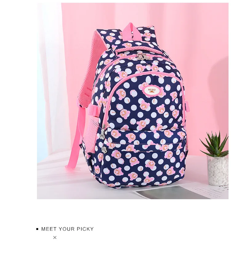 2019 детские рюкзаки школьные сумки для девочек Ранец детский непромокаемый Рюкзак Школьная Сумка Принцесса сумка Mochila Infantil Escolar