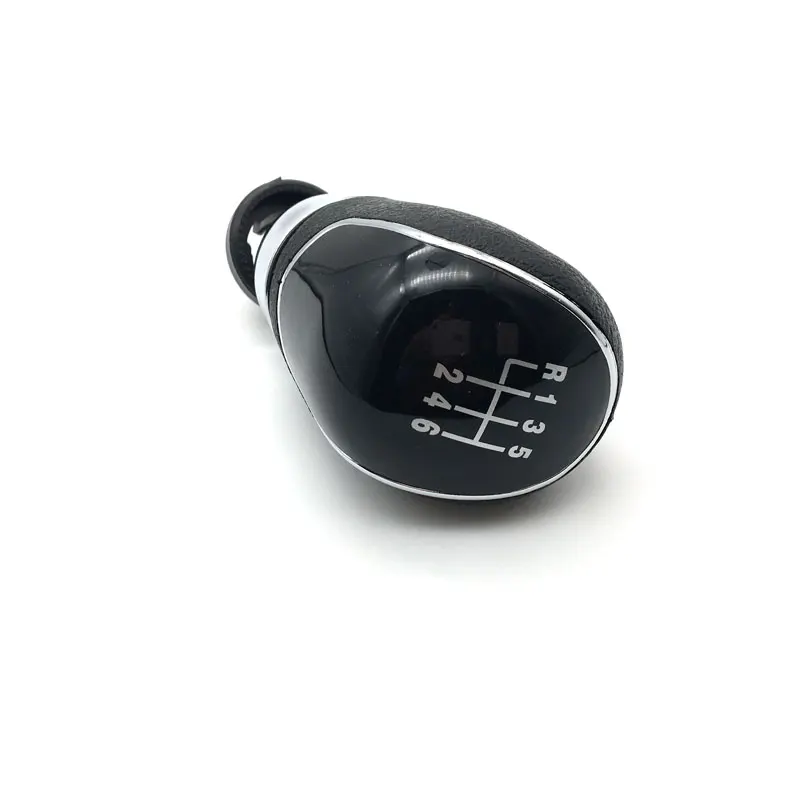 Серебристая/черная Автомобильная Шестерня Мануэль Ручка переключения для FORD FOCUS MK2 MONDEO MK3 C-MAX S-MAX TRANSIT GALAXY FIESTA - Название цвета: black 6speed