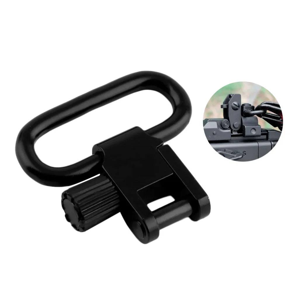 OUTAD2Pcs 1 Inch Military Quick Detachable Black Super Sling Swivel