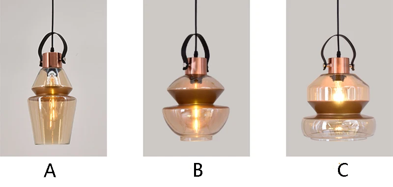 Скандинавские современные Лофт Творческий стеклянные подвесные светильники E27 светодиодный подвесной светильник для гостиной, столовой спальни кафе ресторан