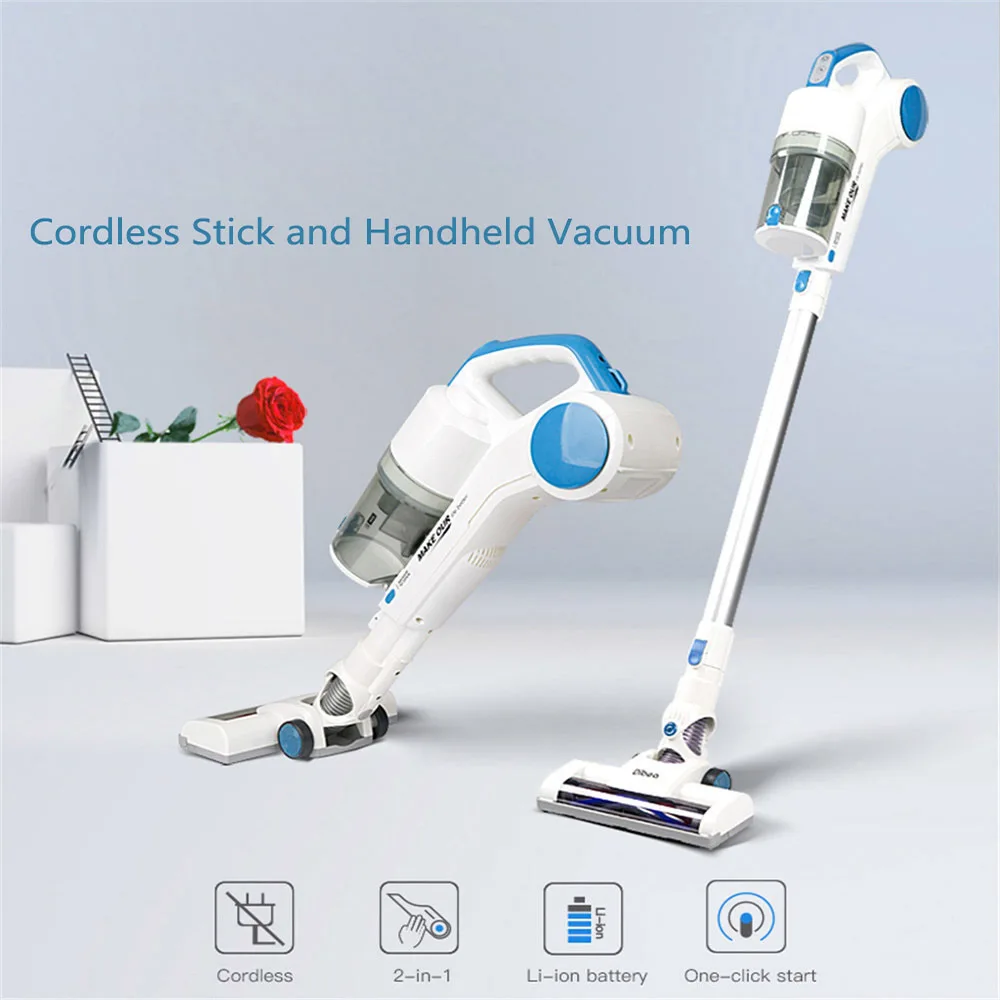 Dibea ST1601 Portable Vacuum Cleaner Cordless 2-in-1 Light Weight Ergonomic Handheld Cleaning Two speed Control For Home Office Dibea ST1601 Portable Vacuum Cleaner Cordless 2-in-1 Light Weight Ergonomic Handheld Cleaning Two speed Control For Home Office