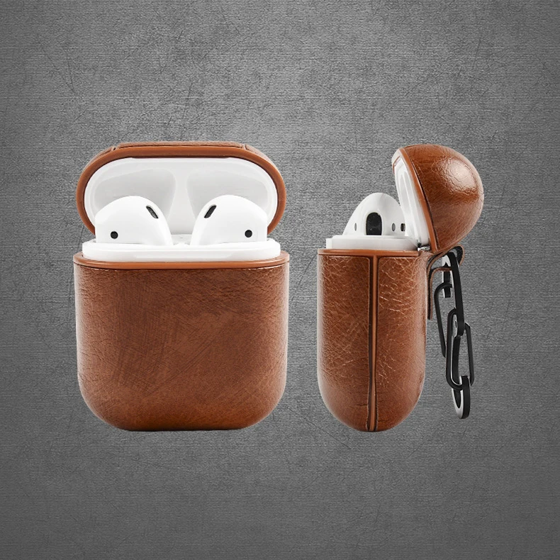 Чехол для наушников для Apple, аксессуары для AirPods для iPhone, чехол для ключей AirPods, роскошный кожаный чехол для хранения беспроводных Bluetooth наушников