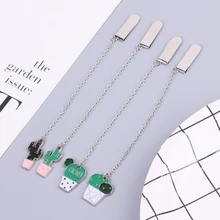 Металлическая Закладка с подвеской в виде кактуса, дневник, записная книжка, скоросшиватель, школьные канцелярские принадлежности