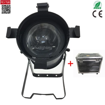 

6pcs + Flycase New 100w Indoor Cob Led Par Dmx Theater Light WW / CW Manual Zoom Led Par Cob Beam Wash Spot Lighting For Stage