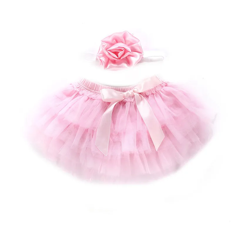 Г., летняя Милая бальная сетчатая юбка для новорожденных юбка-пачка для девочек, юбка-американка 3 цвета, юбки для балета для девочек от 0 до 24 месяцев - Цвет: B