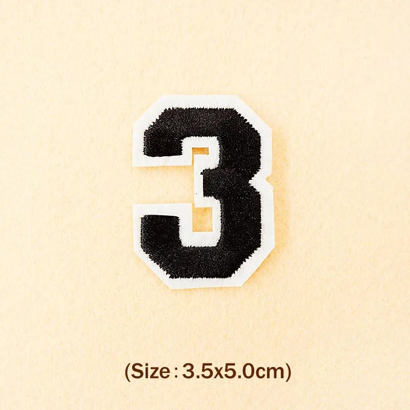 Number: 0 1 2 3 4 5 6 7 8 9 Size:3.8*5cm Patch Embroidered Applique Sewing Clothes Stickers Garment Apparel Accessories Synthetic Leather Fabric & Sewing Supplies