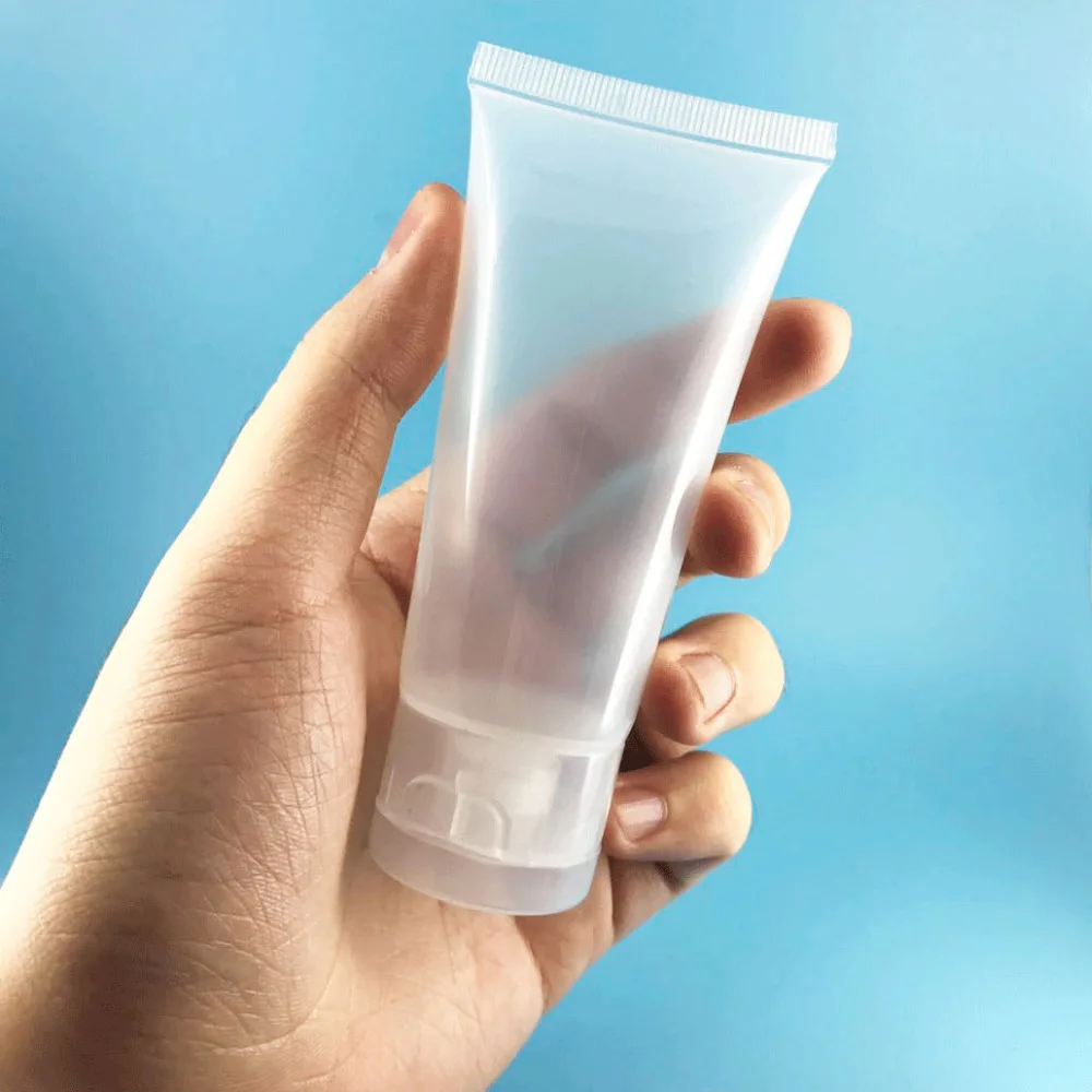 300pcs Soft Empty Tube Transparent Soft Tube Makeup Cosmetic Cream