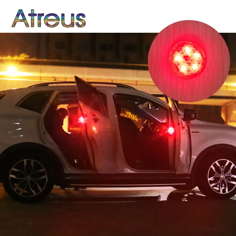 

Atreus NEW 2X Car Door Strobe Warning Lights 5 LED lamp For Ford focus 2 3 mk2 fiesta mondeo mk4 Nissan qashqai j11 Acura Jaguar