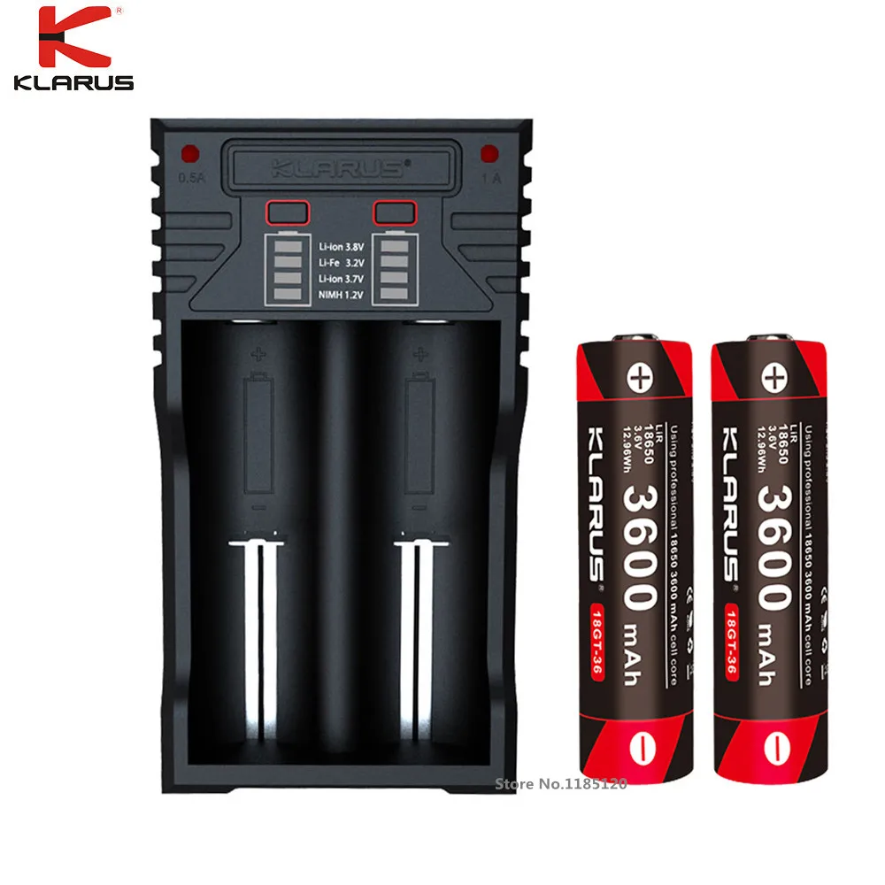 Устройство для зарядки литий ионных аккумуляторов KLARUS K2 26650 18650 16340 14500 AA + Klarus 3600