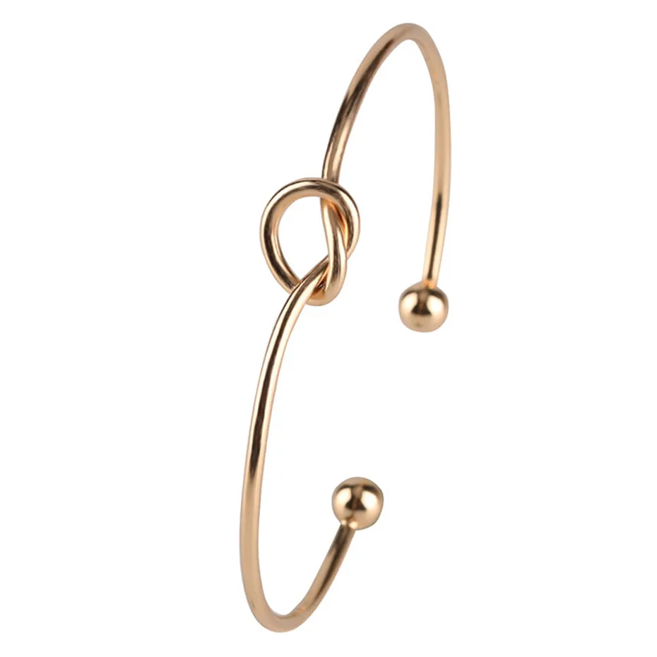 Trendy Exquisite Heart-shaped Bracelet Half Open Black RoseGold Silver Womens Fashion Jewelry Bangles  (20)