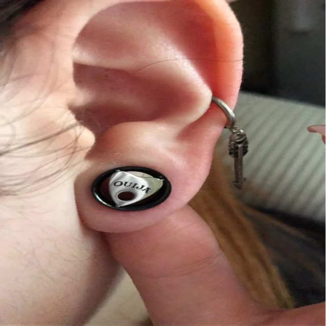1x 8-30mm Wolf Head Logo Transparent Double Flare Boho Tunnel Ear plug Earring 1x 8-30mm Wolf Head Logo Transparent Double Flare Boho Tunnel Ear plug Earring