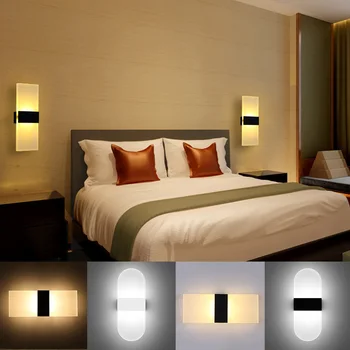 

Creative simplicity LED Wall Lamp Piano Keys Push Button Wall Light For Living Room Bathroom Bedroom Light Luminaire 85-265V