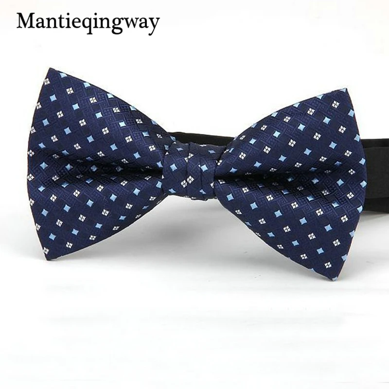 Mantieqingway для мужчин полиэстер галстук бабочка Галстуки Для Свадьба Жених