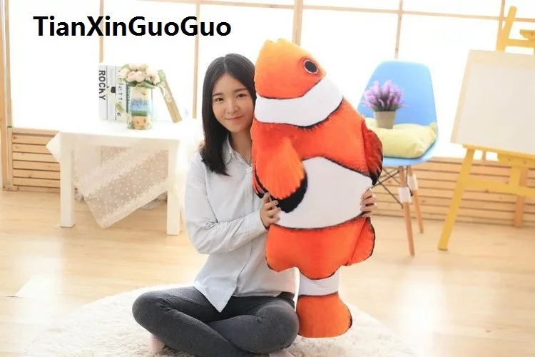 

large 100cm Clown fish plush toy Creative toy pillow washable sleeping pillow birthday gift w2623