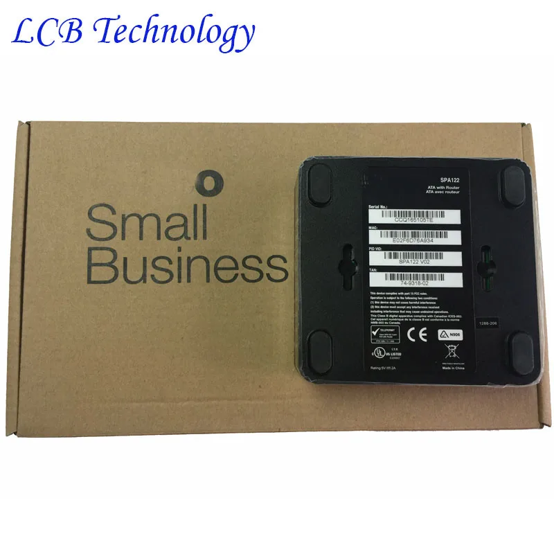 Linksys SPA122 ATA 2 FXS Telephone VOIP ATA with Router Replace SPA2102 PAP2T 2FXS Voip Telefone