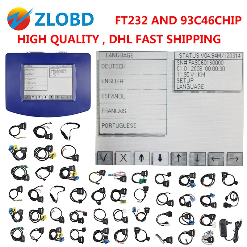 FTDI 2018 Top DHL free v4.94 digiprog iii odometer correction Digiprog 3 mileage correction tool Programmer Full V4.94 Digiprog3