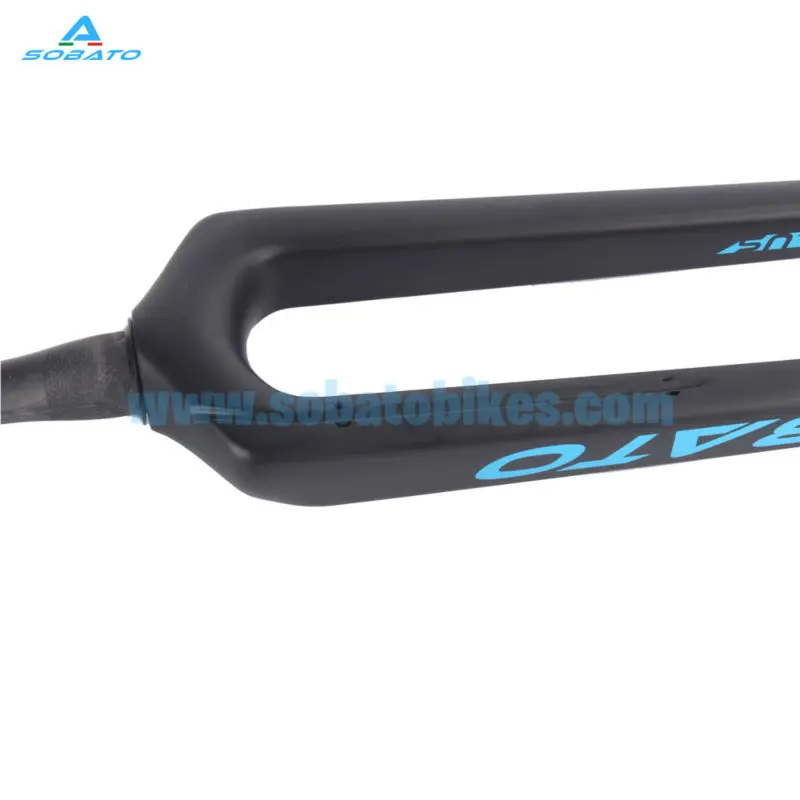 29er 27.5er plus Fork Carbon- tapered thru axle 110x15mm fork with 15mm axle SOBATO Bike parts