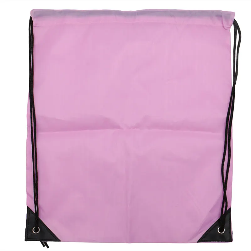 Модный мешок затягиваемый шнурком сумка спортивная пляжная дорожная уличная сумка рюкзак Спортивная Сумка на шнурках - Цвет: Розовый