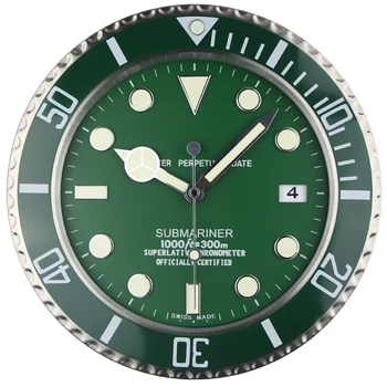 

XL size Top Design Quality Metal Watch Shape Wall Clock with Silent Mechanism