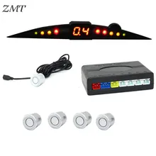 Car LED Reversing Radar Buzzer Reverse Parking Sensor System Sound Alert Indicator Probe System Parktronic Sensors 12V Z02