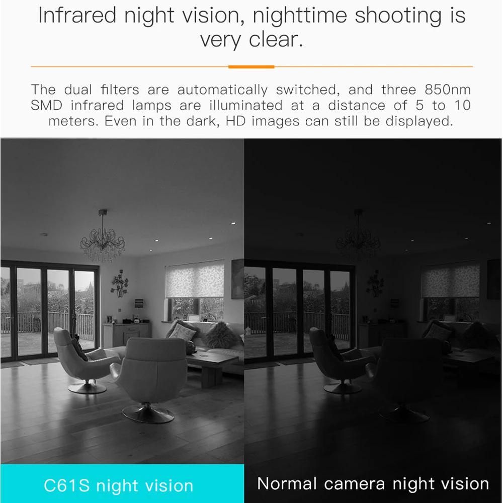 Vstarcam C61S 360 камера IP 3MP рыбий глаз панорамный 1080P WIFI CCTV 3D VR видео Micro SD карта аудио