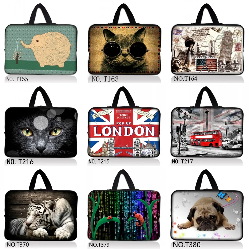 Дизайн сумка для ноутбука 14 15 15,4 15,5 15,6 17 7 10 10,1 10,2 11,6 12 12,1 13 13,3 дюймов Нетбуки рукава для девочек и мальчиков, комплекты детской одежды