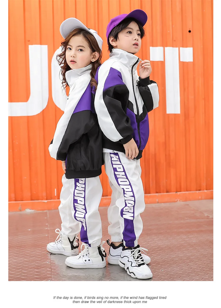 New Woman Man Girls Boys Kids Street Dancing Costume Loose Hiphop Jazz Hip Hop Suit Clothes for Competition Stage Show Ballroom