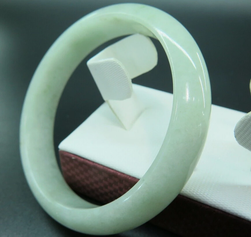 

free shipping 1282 Natural Aqua A Grade Jade/Jadeite Bangle / Dia.