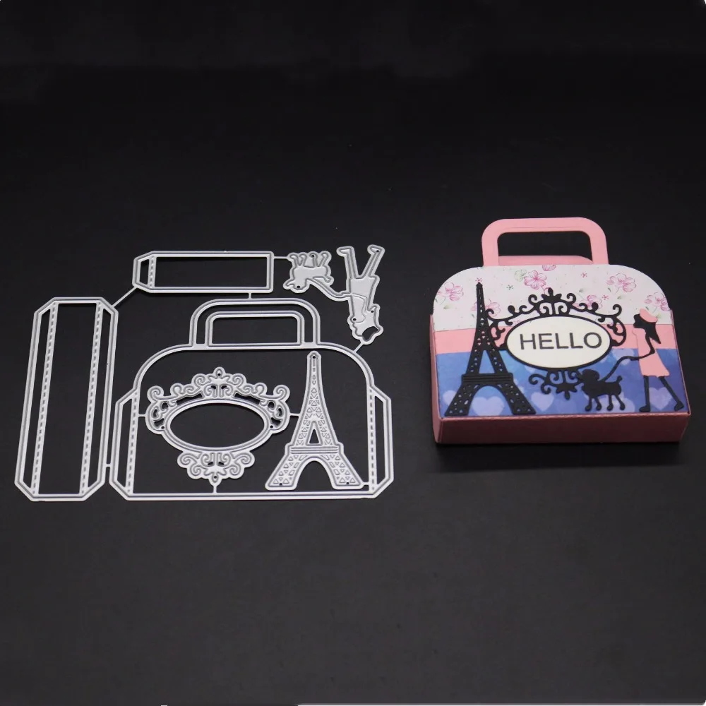  Tower Handbag Frame Metal Cutting Die Scrapbooking Embossing Stencil Card Die For DIY Invitation Al - 32954542360