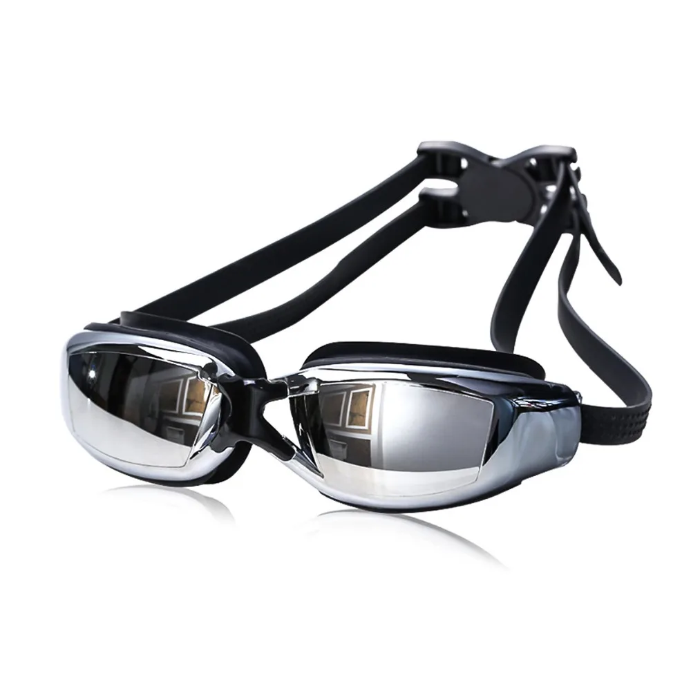 

Electroplating UV Waterproof Anti fog Swimwear Eyewear Swim Diving Water Glasses Adjustable Swimming Goggles For The Myopia