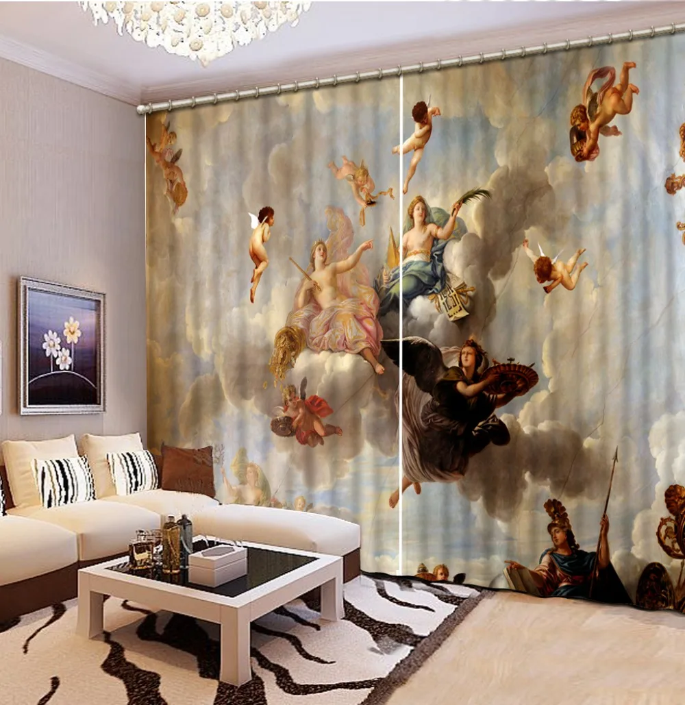 

3D Window Curtains For Bedding room Fashion 3d curtains Curtains for bedroom