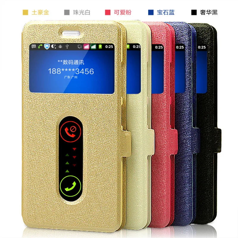 

For OnePlus 6 Luxury Silk Pattern Open View Window Leather Wallet Case Stand Flip Cover For One Plus 5 5T 3T Phone Cases