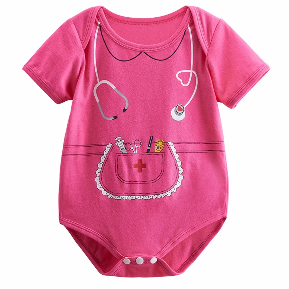 Baby Girl Nurse Costume Bodysuit Infant Party Cute Cosplay Playsuit 0