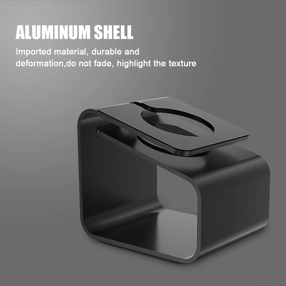 Aluminium Metal Stand Holder For Apple Watch Charging Support For iWatch Convenient Cable Hole For SmartWatch (5)