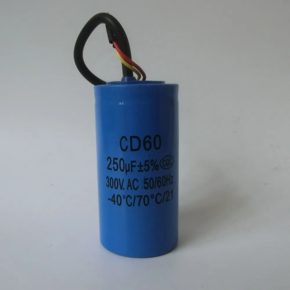 

Kiger staring capacitor CD60,250uf,300V.AC,50/60Hz,-40/70 temperature/21