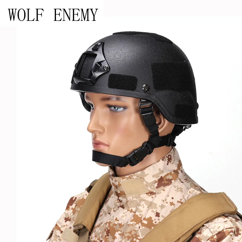 

MICH 2000 Tactical Military Army Pistol with Frame Helmet CS Equitment Helmet Military Combat Helmet