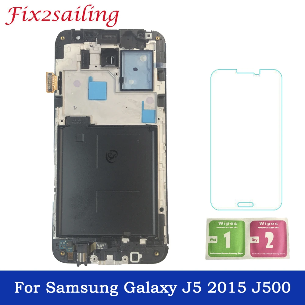 

LCDS For Samsung Galaxy J5 2015 J500 J500FN J500F J500M J500H /DS LCD Display Touch Screen Digitizer With Frame Assembly Repair