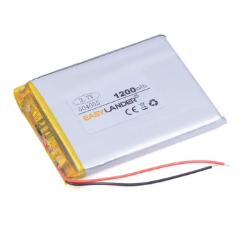 

504055 3.7V 1200mAh Rechargeable Li-Polymer Li-ion Battery For mp3 mp4 mp5 phone DVR GPS power bank IPTV lexand sa 5 054055