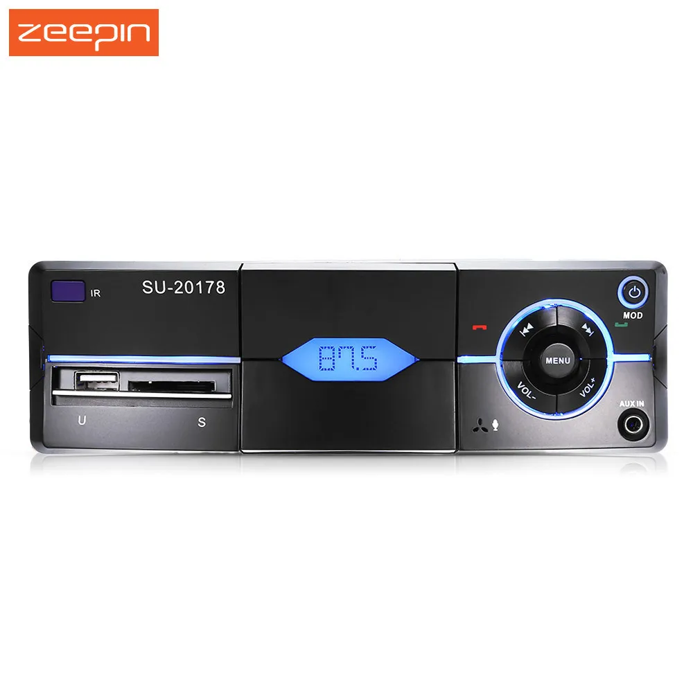 

Zeepin 1 Din Car Radio Player Bluetooth Car MP3 Player FM Aux USB TF Auto Audio With Remote Controller Phone holder Autoradio