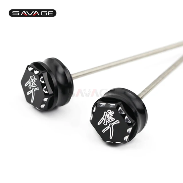 Hex Engraved Ball Cut Edge Front Axle Cap Cover For SUZUKI GSX1300R HAYABUSA GSX 1300R 1999-2018 2014 2015 2016 2017 Caps Covers